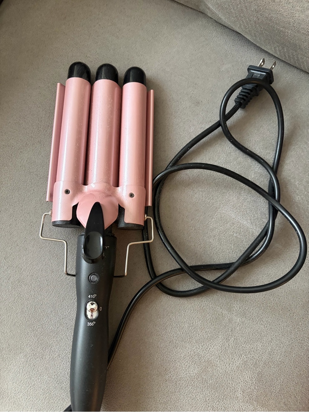 TruBeauty Triple Barrel Hair Waver Rose Gold Beach Wave Curler